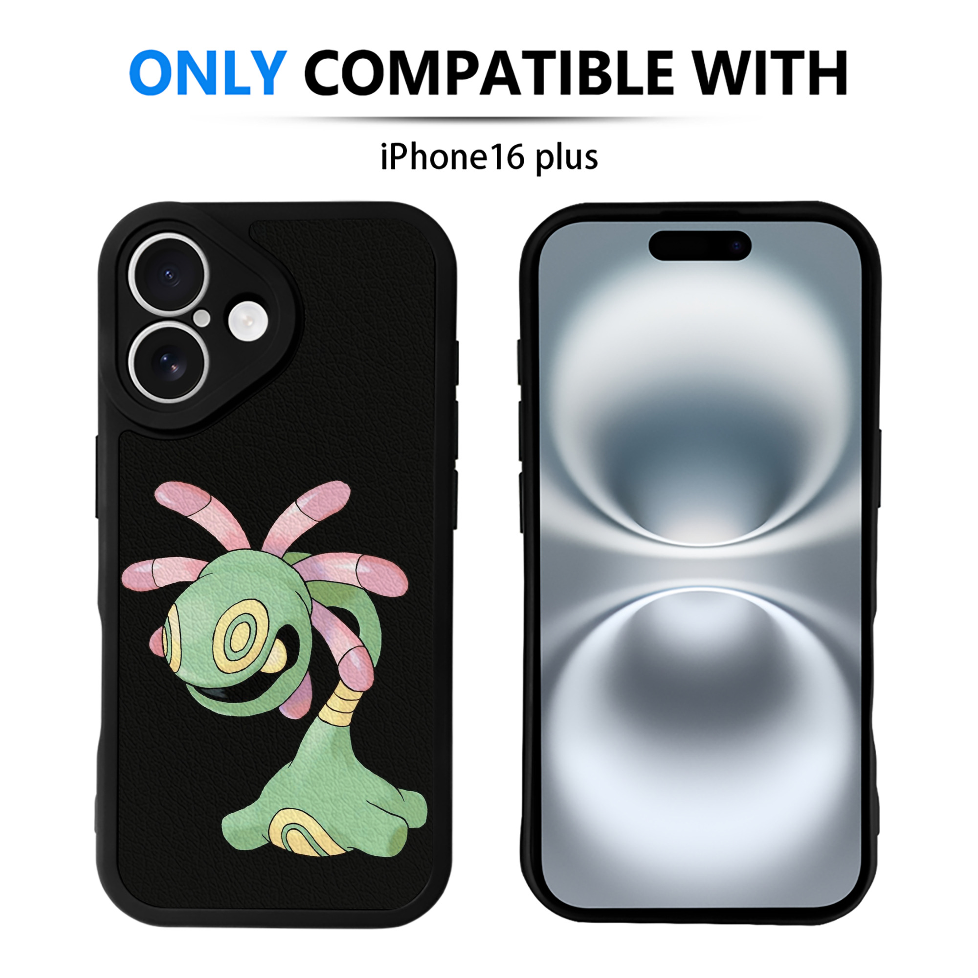 （画像用） ポケットモンスター Pokémon 【iPhone 16シリーズ対応】シリコンスマホケース（レザー調） 材質：シリコン